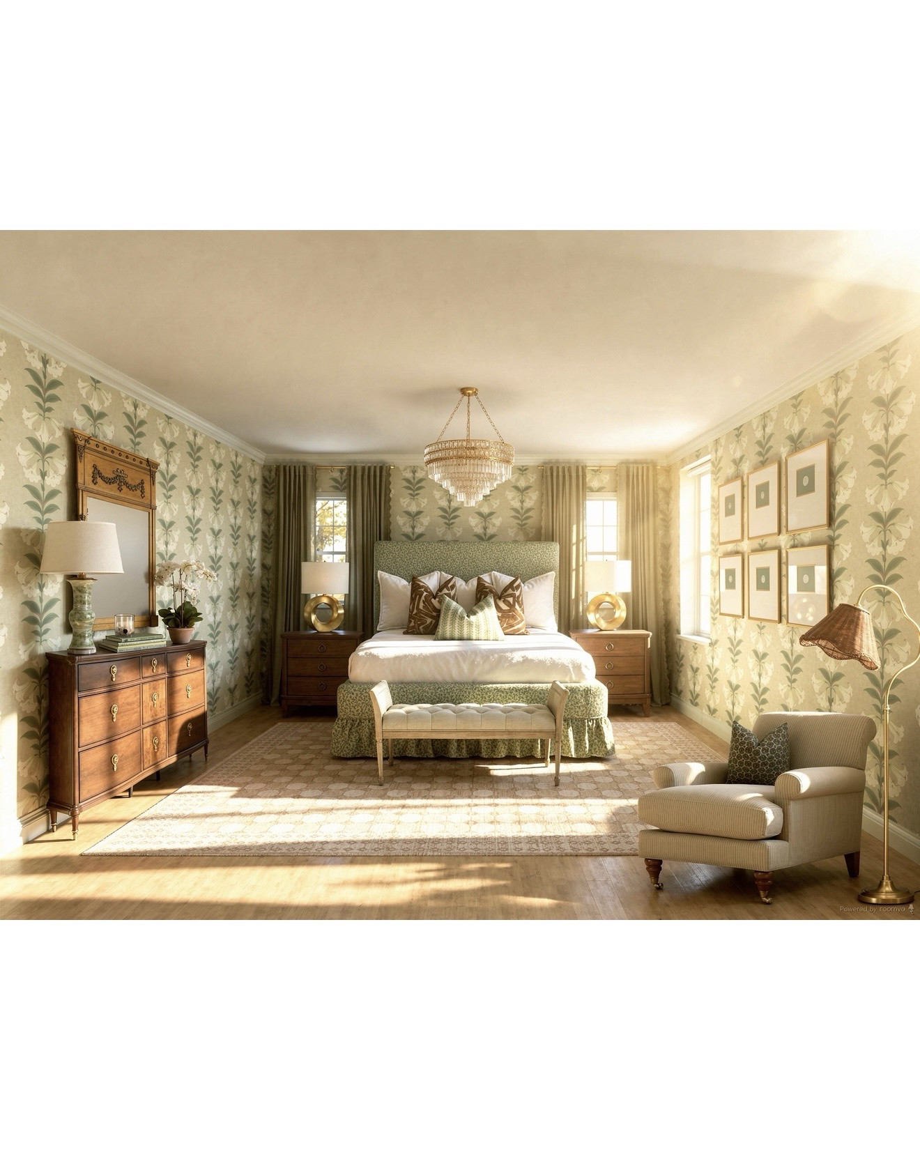 Obsessed with this primary bedroom design with the green and brown tones! 

#LTKdayinmylife #LTKSaleAlert #LTKHome