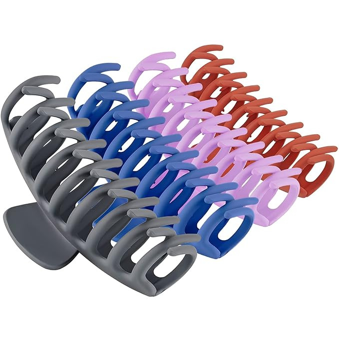 Amazon.com: TOCESS Big Hair Claw Clips for Women Large Claw Clip for Thin Thick Curly Hair 90's S... | Amazon (US)