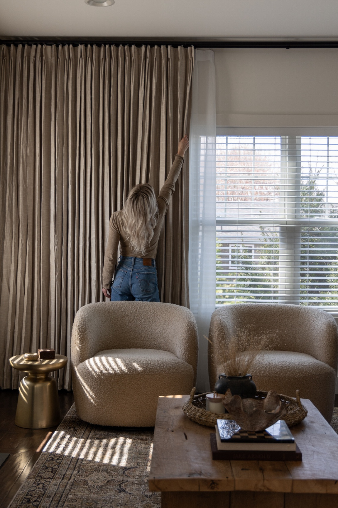 Fighting with your curtains? This curtain rod track is the answer! It looks just like a regular curtain rod, but has a track system inside so your curtains can glide like butter 🧈👌 

#LTKfindsunder50 #LTKfindsunder100 #LTKhome