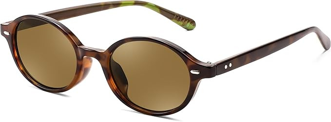 FEISEDY Retro Oval Sunglasses for Women 90s Narrow Round Lightweight Shades Y2k Trendy Sunnies B1... | Amazon (US)