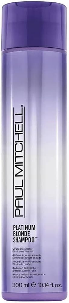 Paul Mitchell Platinum Blonde Purple Shampoo, Cools Brassiness, Eliminates Warmth, For Color-Trea... | Amazon (US)
