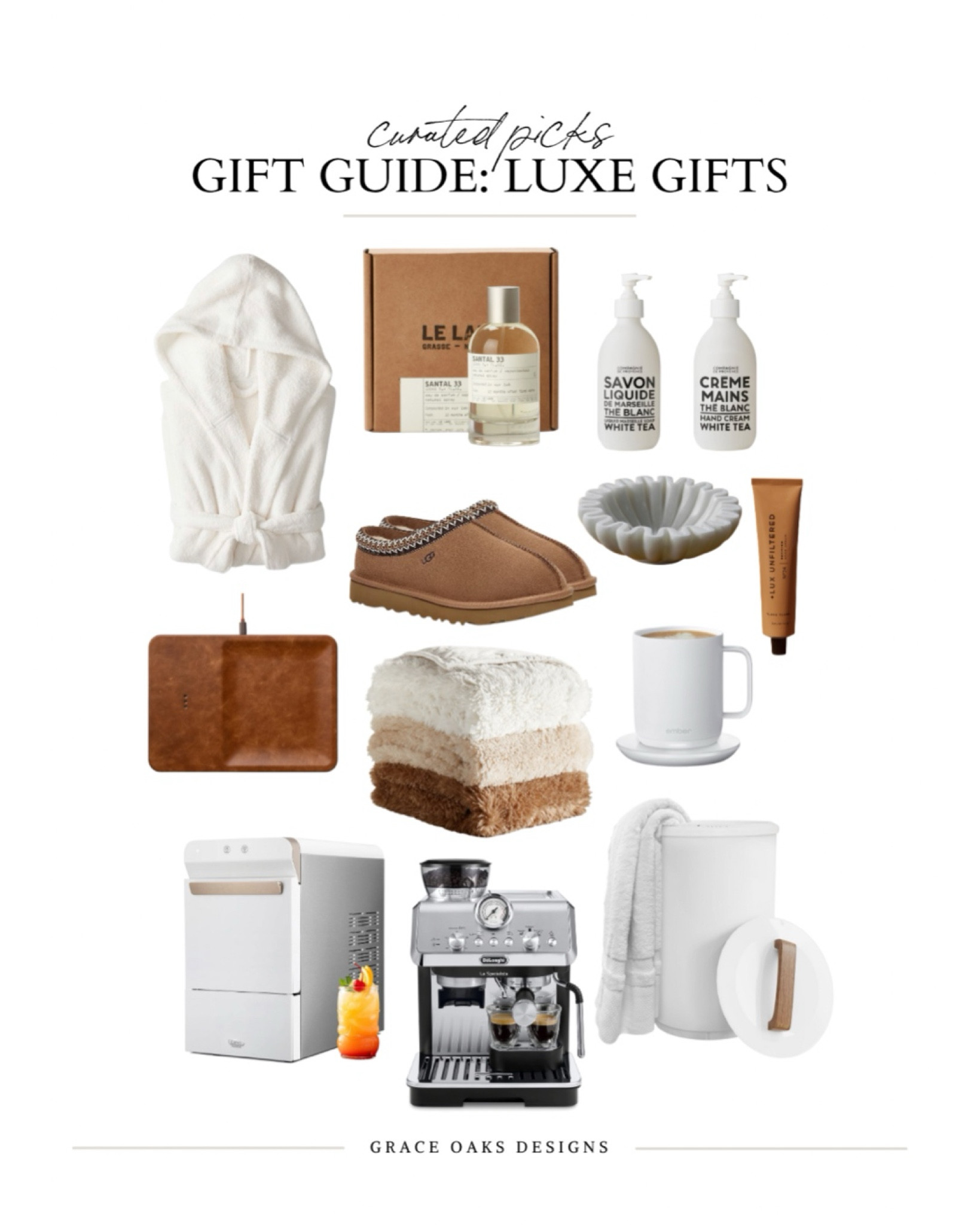 gift guide - luxe gifts for her + him, parents & more 

robe. Mens gift ideas. Men’s gifts under $100. Women’s gifts under $100. Towel warmer. Kitchen gadgets. Home gadgets. Espresso machine. Nugget ice maker. Throw blanket. Slippers. Luxe gifts. Christmas gift ideas. Luxe gifts 

#LTKGiftGuide #LTKhome #LTKsalealert