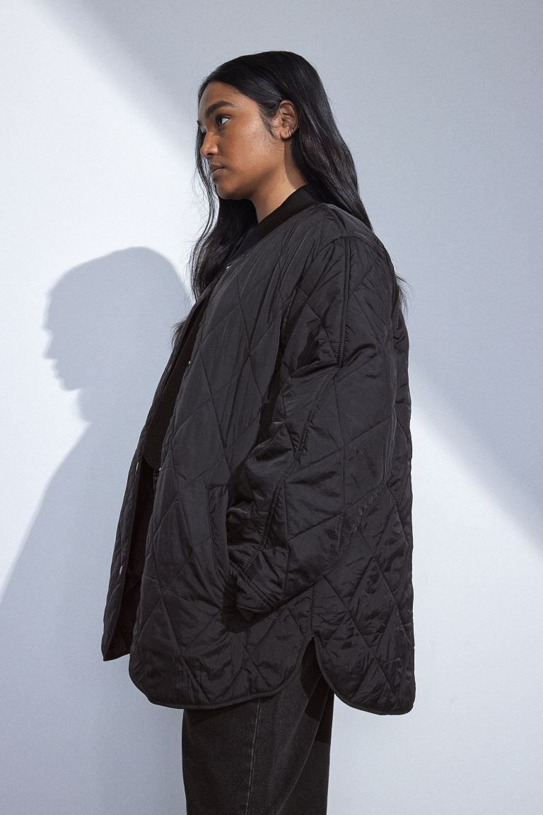 Quilted Jacket - Black - Ladies | H&M US | H&M (US + CA)