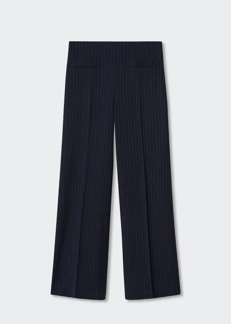 Pinstripe wool suit pants -  Women | Mango USA | MANGO (US)