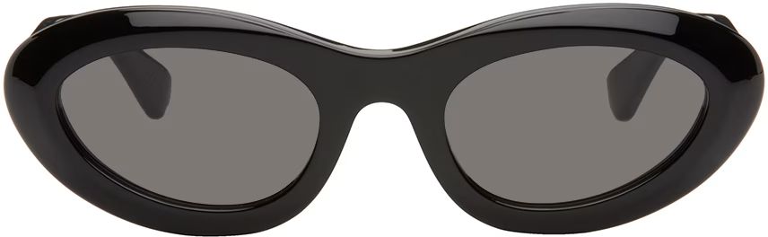 Black Oval Sunglasses | SSENSE