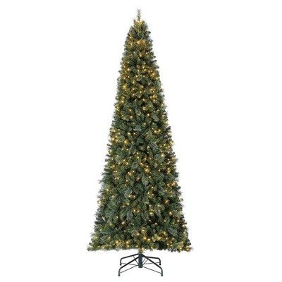 Home Heritage 12' Cascade Quick Set PVC Christmas Tree and Changing LED Lights | Target