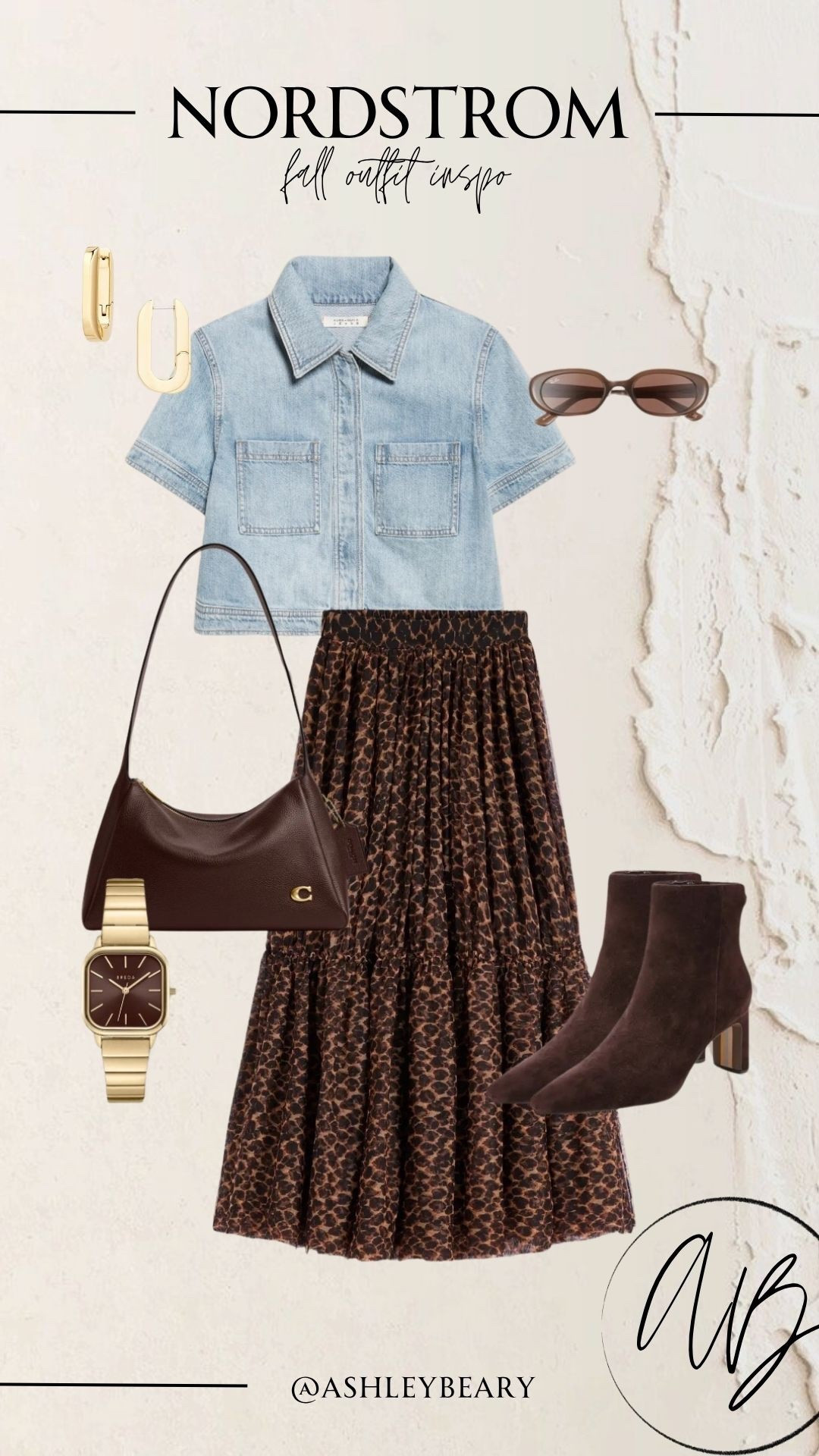 Nordstrom fall outfit inspo 

Leopard skirt 
Denim shirt 


#LTKFindsUnder100 #LTKStyleTip #LTKSeasonal