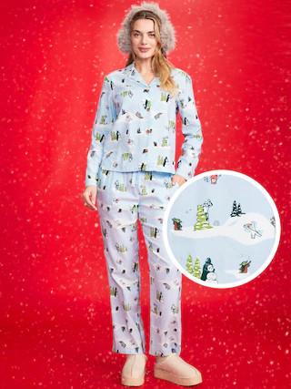 Old Navy x Star Wars Printed Flannel Pajama Set for Women | Old Navy (US)