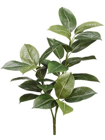 Artificial Rubber Tropical Leaf Plant - 27” Tall | Afloral (US)