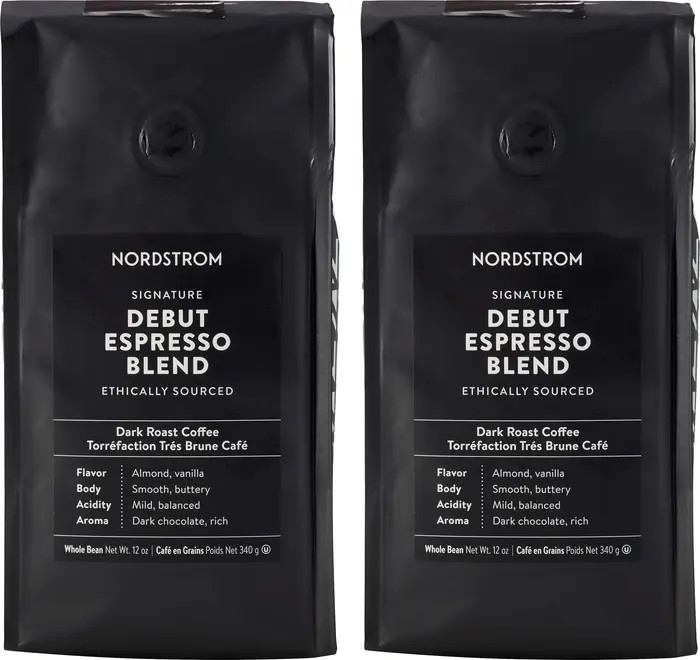 Ethically Sourced Debut Espresso Blend 2-Pack Whole Bean Coffee | Nordstrom