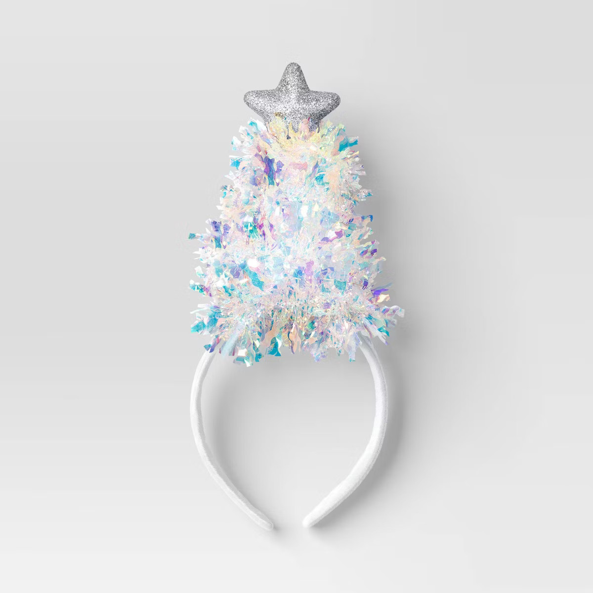 11" Christmas Tinsel Tree with Star Lit Headband - Wondershop™ | Target