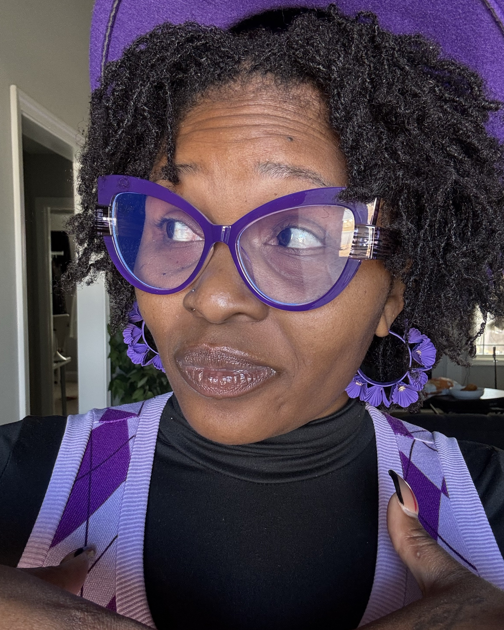 Dopamine Dressing Simplified: I felt like 💩 until I put this on 😁😁😁

Now while I love this look, I will probably reorder the vest in a L & a long button down would’ve made the look translate “intentional” 

These pants; I ordered these pants in multiple colors in a L & they all fit differently.

I’m only 5’5 and they’re pretty short on me too as you can tell.

The boots are GORGEOUS, but this heel is very high (in my opinion) so I’m not sure if I’d wear them out (Amazon)

Glasses, Fedora & Bag all SHEIN
Glasses are actually blue light

#LTKOver40 #LTKShoeCrush #LTKFindsUnder50