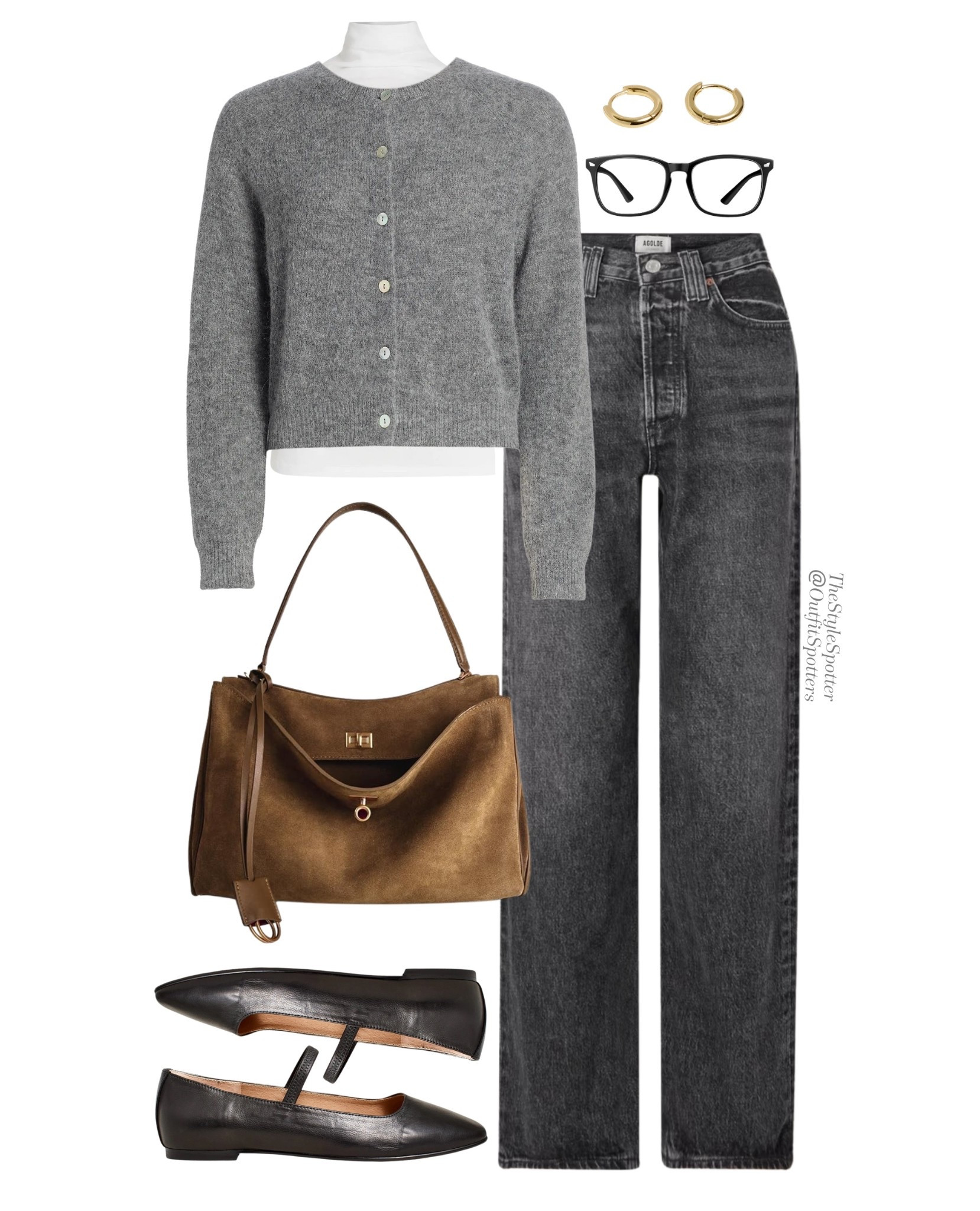 Fall Outfit Idea 🍁 
A fall look is the perfect combination or classic staples layered for the swinging temperature. Includes soft hues and unique textures such as suede, cashmere, or denim. 
Shop this look👇🏼 🤎 


#LTKFindsUnder100 #LTKU #LTKSeasonal