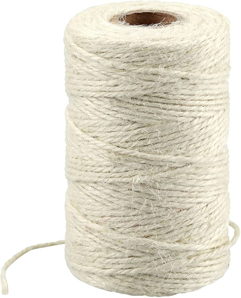 KINGLAKE 328 Feet Natural Jute Twine Best Arts Crafts Gift Twine Christmas Twine Durable Packing ... | Amazon (US)