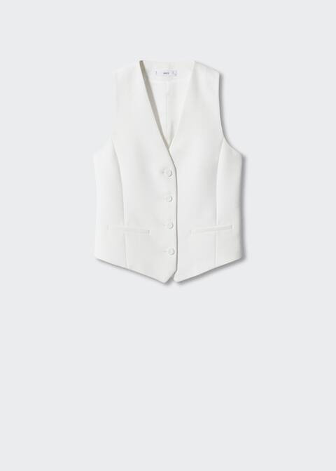 Buttons suit waistcoat | MANGO (UK)