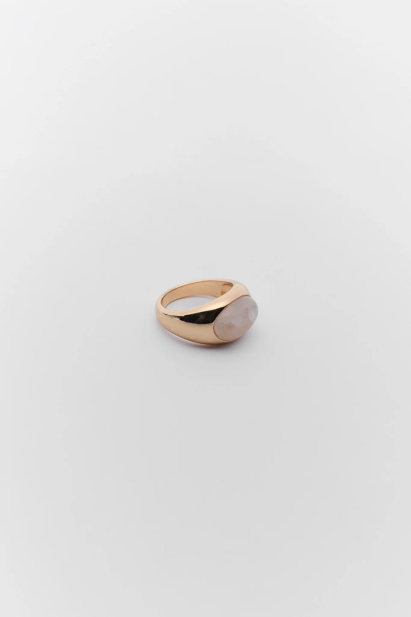 Gold Quartz Bezel Ring | Avara