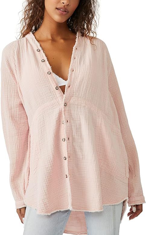 Free People Women's Summer Daydream Button Down Top | Amazon (US)