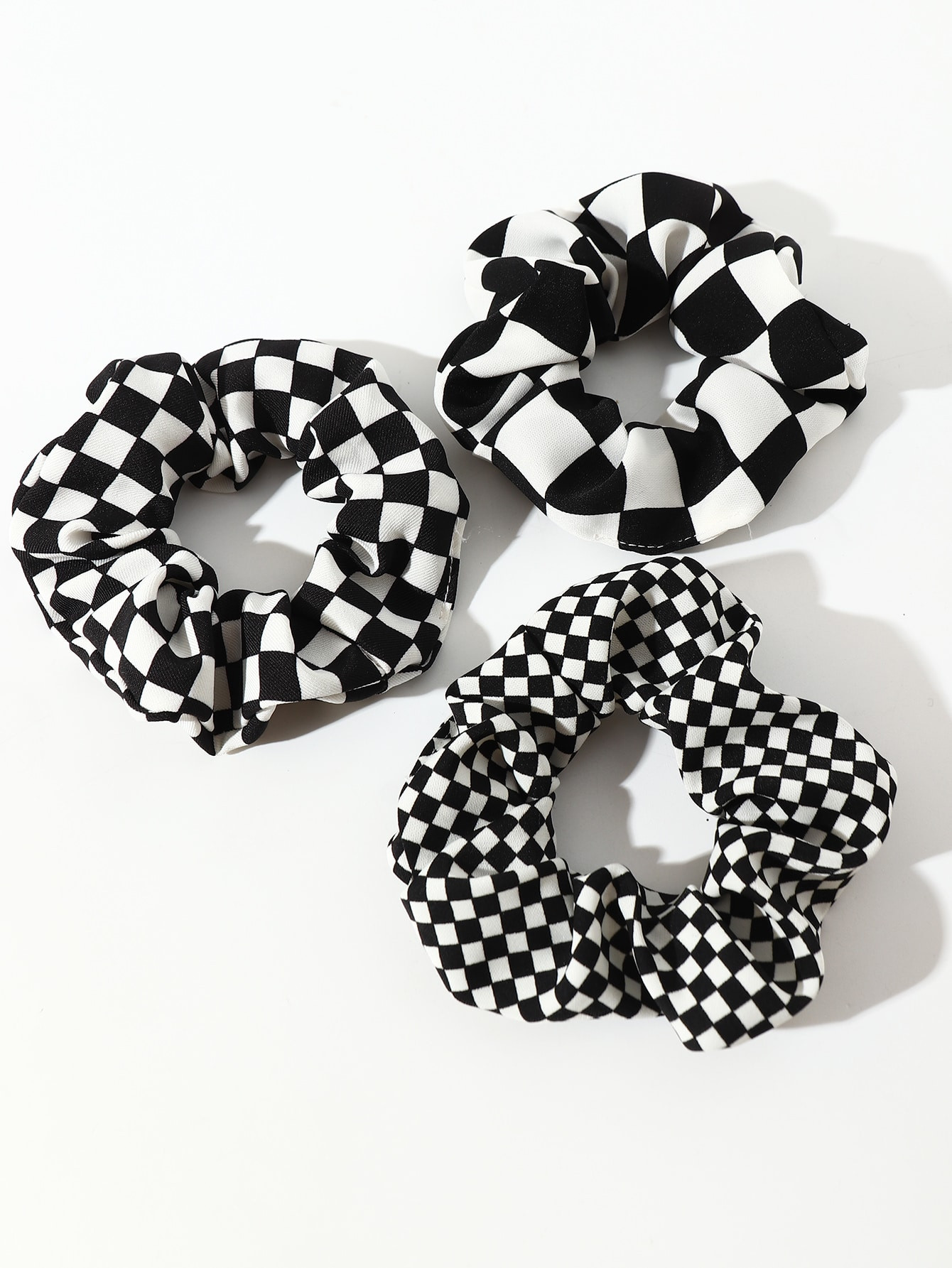 3pcs Plaid Print Y2K Scrunchies For Daily Hair Styling, Suitable For Travel, Campus And Vacation ... | SHEIN