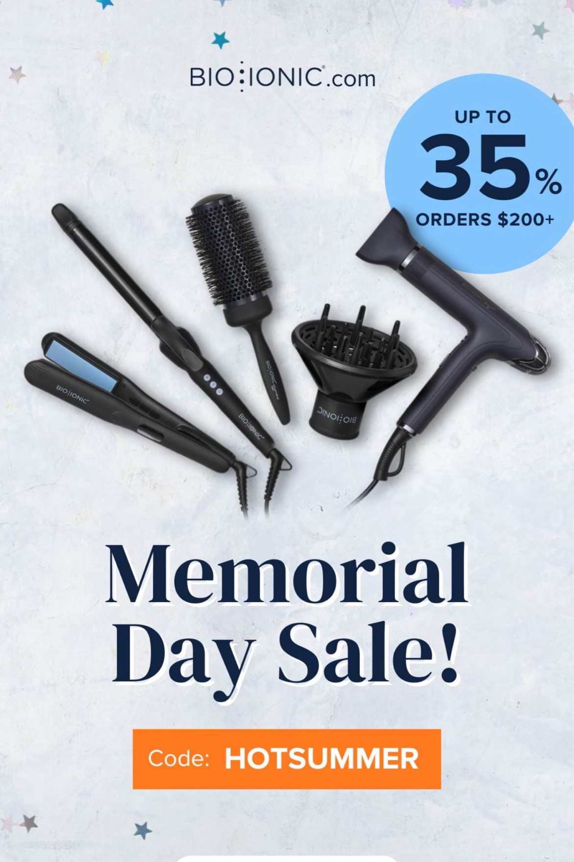 Memorial Weekend Sale 🇺🇸

One Pass Iron ➡️ smoothes frizz, perfect for straight styles

Long Barrel Curling Iron ➡️ moisturized curls/waves

Smart-X Dryer ➡️ Healthy & Shiny Blowouts, Great for all hair textures  

#LTKBeauty #LTKSaleAlert #LTKGiftGuide

#LTKStyleTip