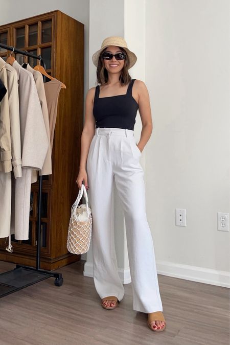 Abercrombie is having another sale for 15% off $175+ this weekend (sale ends 5/19) 

• top - old, xs 
• crepe tailored pants - size 25 reg, I love the finish of the crepe pants compared to the regular Sloane tailored pants
• sandals 
• straw hat 
• straw bag 
• sunglasses 

- I’ve linked to similar styles + other vacation selects at Abercrombie 

Travel / vacation / beach / summer style 

#LTKSaleAlert #LTKTravel #LTKSeasonal