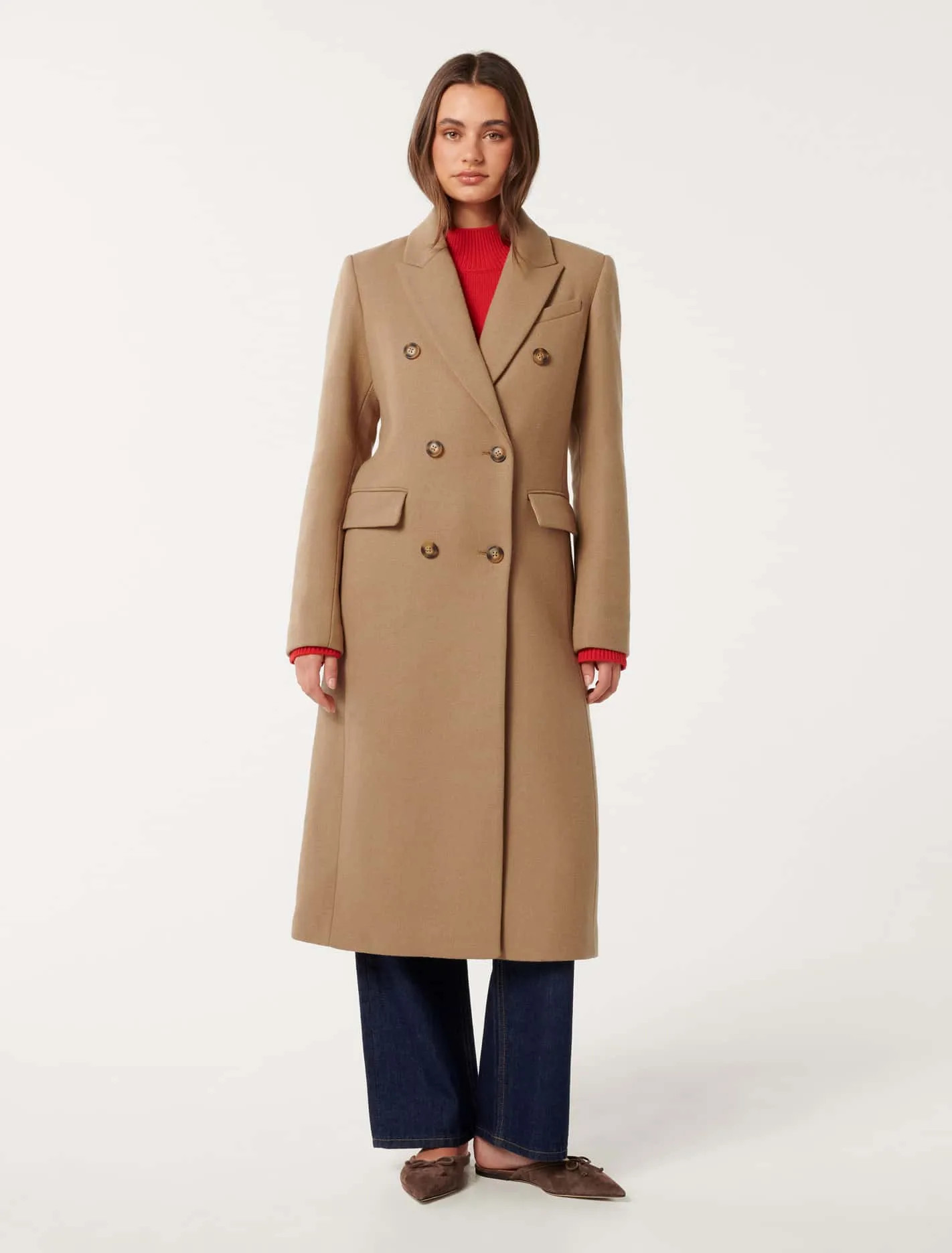 Chandelle Double Breasted Coat | Forever New (UK & IE)