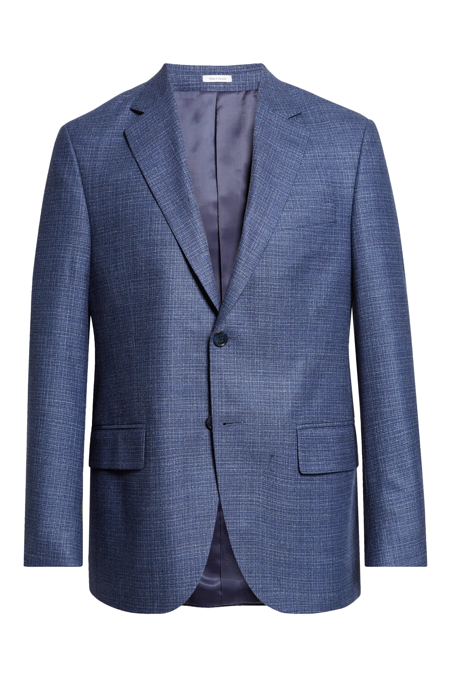 Peter Millar Flynn Classic Fit Blue Microcheck Wool Blend Sport Coat (Men) | Nordstrom | Nordstrom
