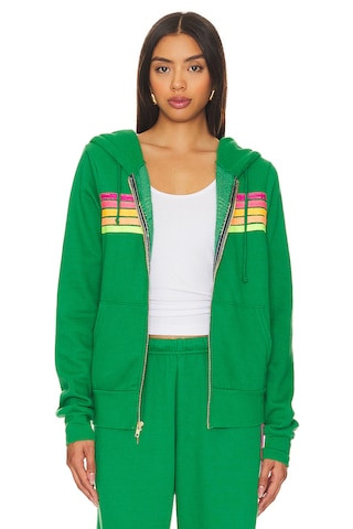 Aviator Nation X REVOLVE 5 Stripe Hoodie in Kelly Green from Revolve.com | Revolve Clothing (Global)