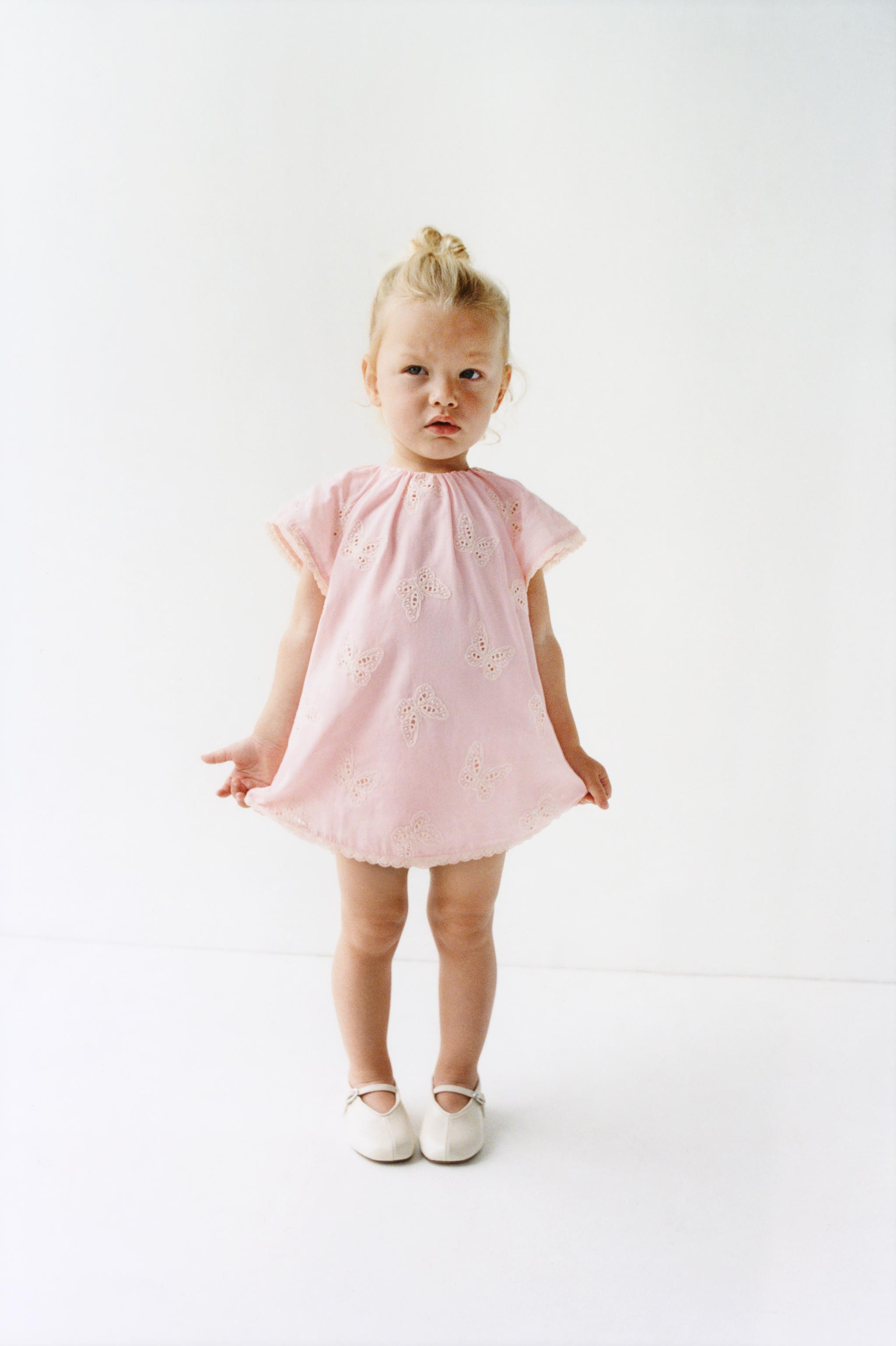 EMBROIDERED BUTTERFLY DRESS AND BLOOMER SET | Zara US