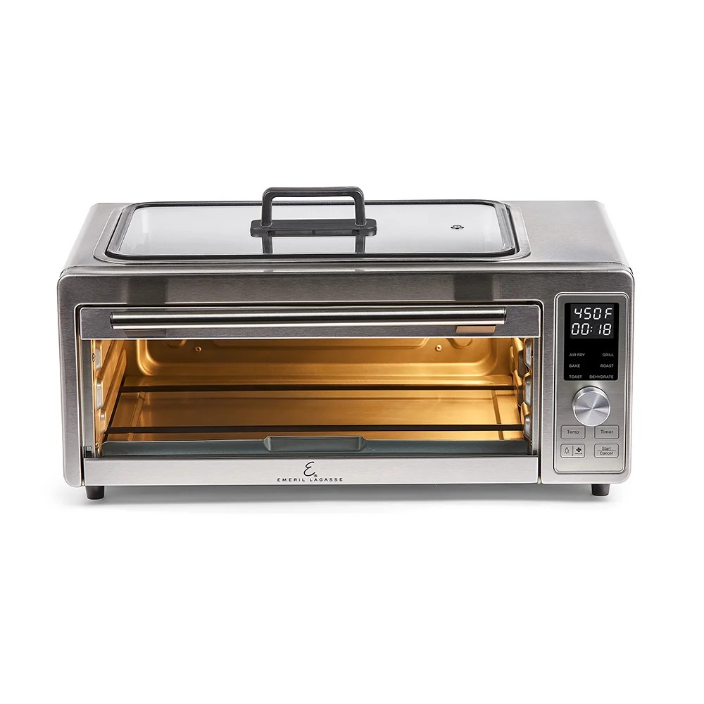 Emeril Power Grill 360 Plus, 6 n 1 Smokeless Grill and Air Fry Toaster Oven XL, 1750 W | Walmart (US)
