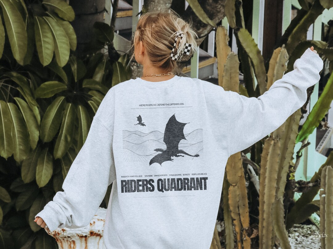Fourth Wing Sweatshirt Basgiath War College Riders Quadrant Shirt Rebecca Yarros Spicy Booktok Sw... | Etsy (US)