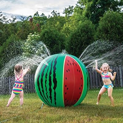 Prextex Giant Inflatable Watermelon Sprinkler Almost 4 Ft. Tall Watermelon Water Toy Fun Outdoor ... | Amazon (US)
