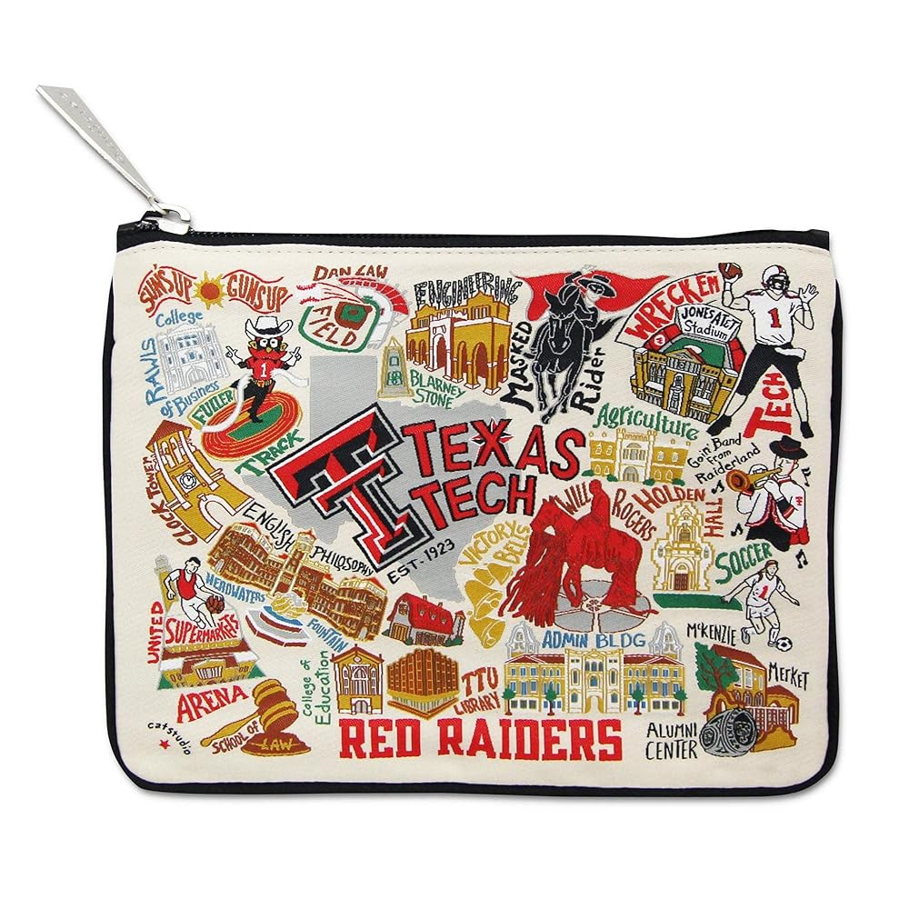 Catstudio Texas Tech University Collegiate Zipper Pouch Purse | Holds Your Phone, Coins, Pencils,... | Amazon (US)