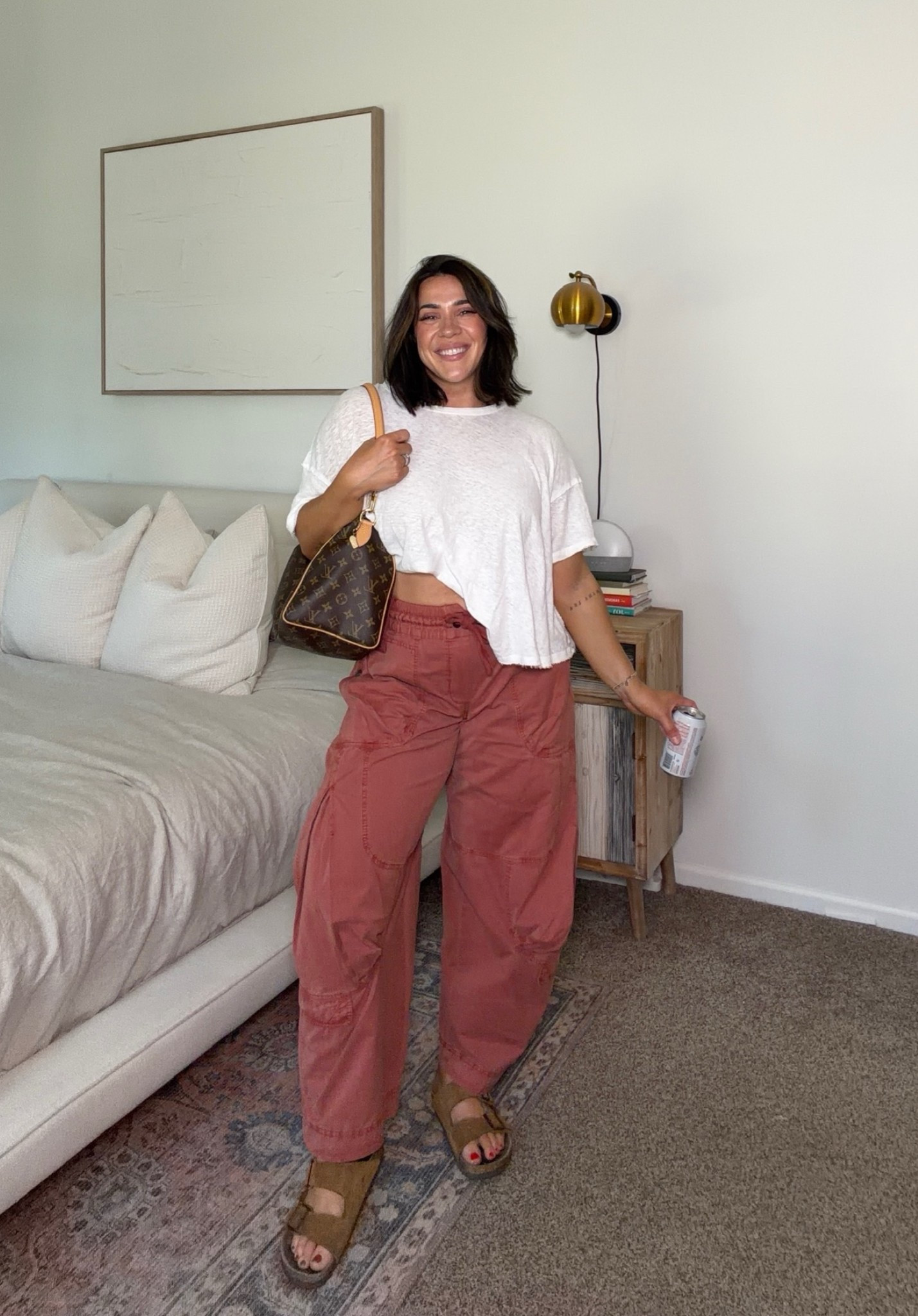 Loving these pants! Another way to wear. Size M in both :) 
Comfy casual summer outfit

#LTKootd #LTKSeasonal #LTKMidsize
