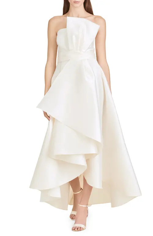 Sachin & Babi Tara Strapless Gown in Off White at Nordstrom, Size 14 | Nordstrom