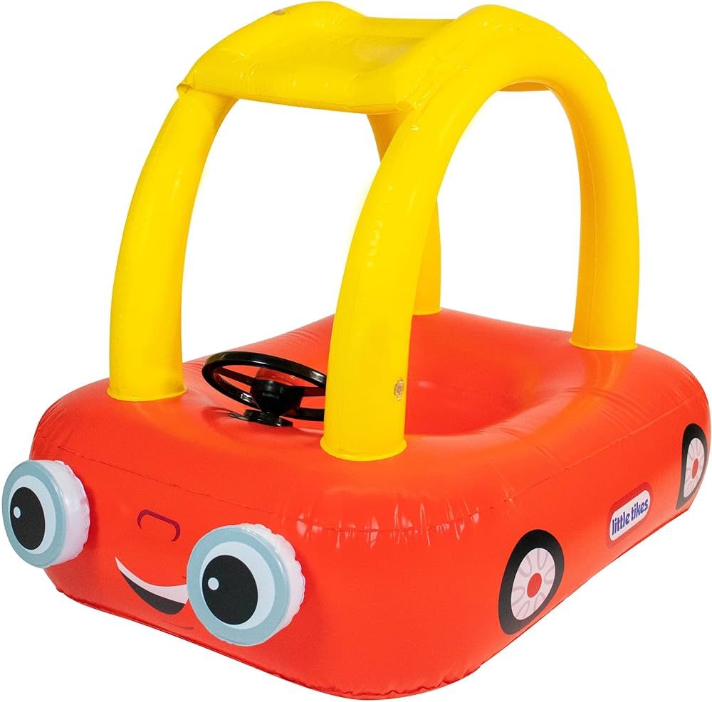 Little Tikes Cozy Coupe Inflatable Baby & Kids Pool Float, Red Car Coupe with beeping Horn. Easy ... | Amazon (US)