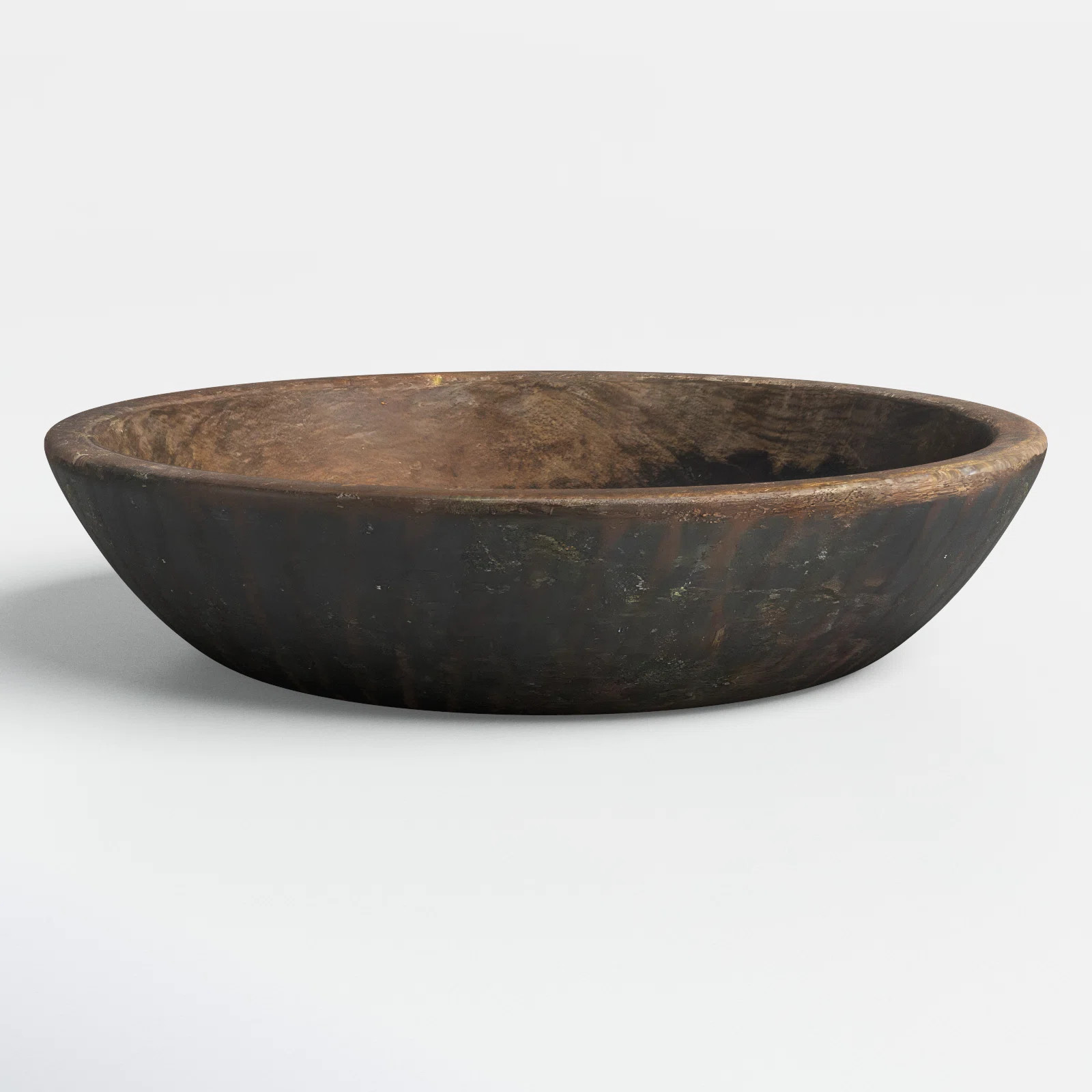 Kamini Wood Round Decorative Bowl in Brown | Wayfair North America