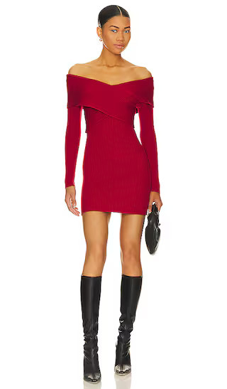 Karrie Dress in Burgundy | Revolve Clothing (Global)
