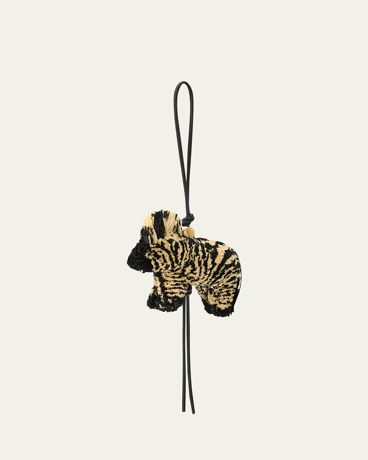 x Paula's Ibiza Zebra Charm in Raffia | Bergdorf Goodman