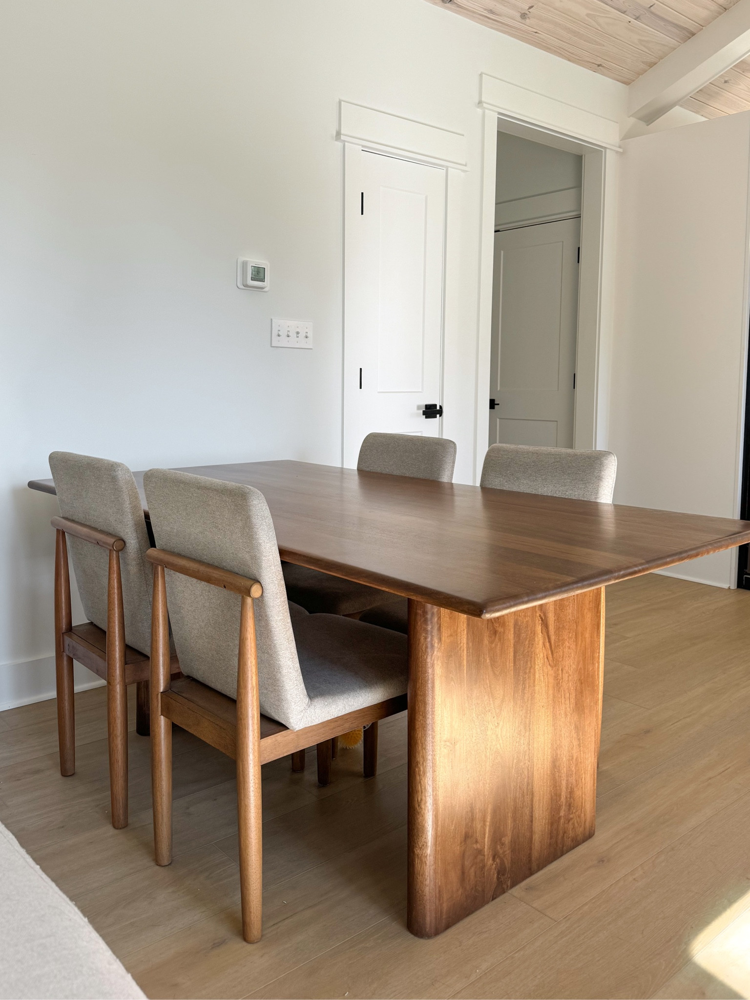 cozy + modern dining table set🤎 this piece looks so luxe and the quality has held up amazingly over time!

#LTKhome #LTKstyletip