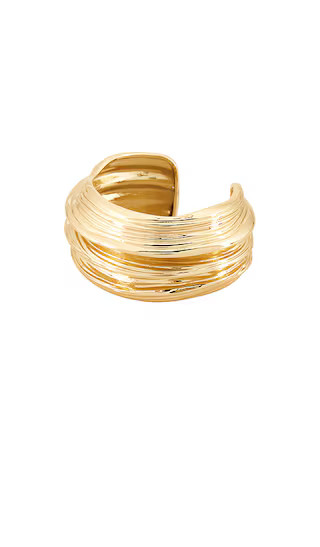 x Yhasmina Ferrara Krystal Cuff in Gold | Revolve Clothing (Global)