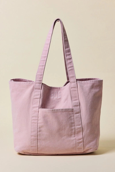 BDG Carrie Canvas Tote Bag in Washed Pink, Women's at Urban Outfitters | Urban Outfitters (US and RoW)