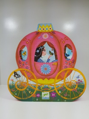 DJECO Elise's Carriage Puzzle Ages 5+ Designed In France 14.5”x 15.7” 54 Pieces | eBay US