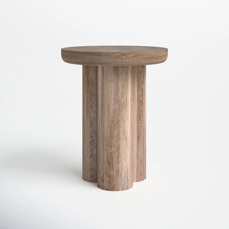 Bernadette 20'' Tall Solid Wood Pedestal End Table | Wayfair North America