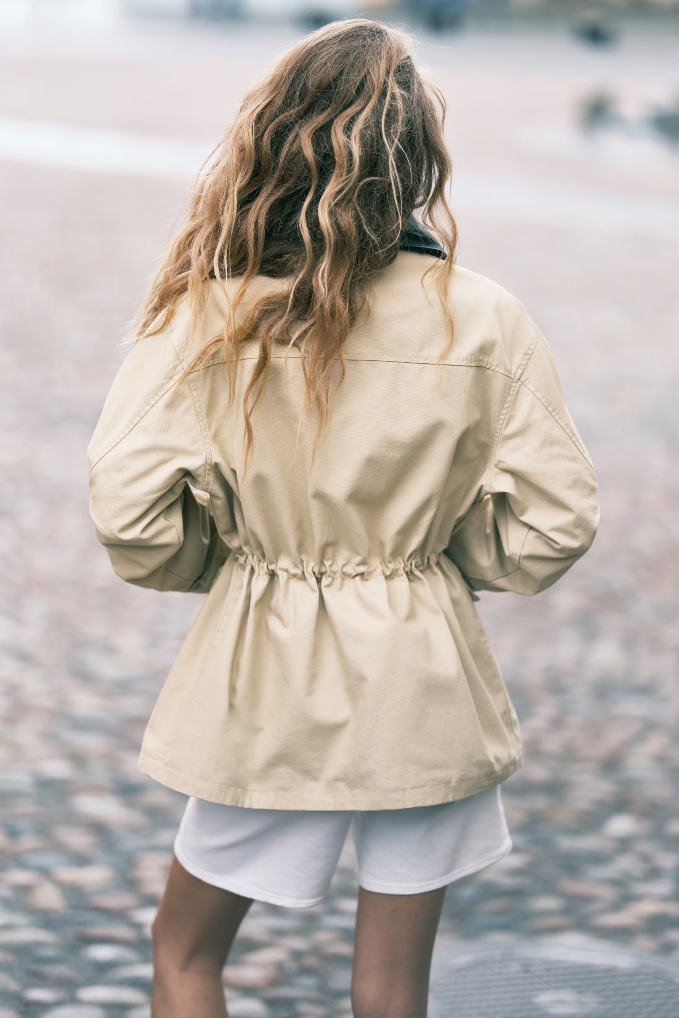 Coated-collar twill jacket | H&M (UK, MY, IN, SG, PH, TW, HK)