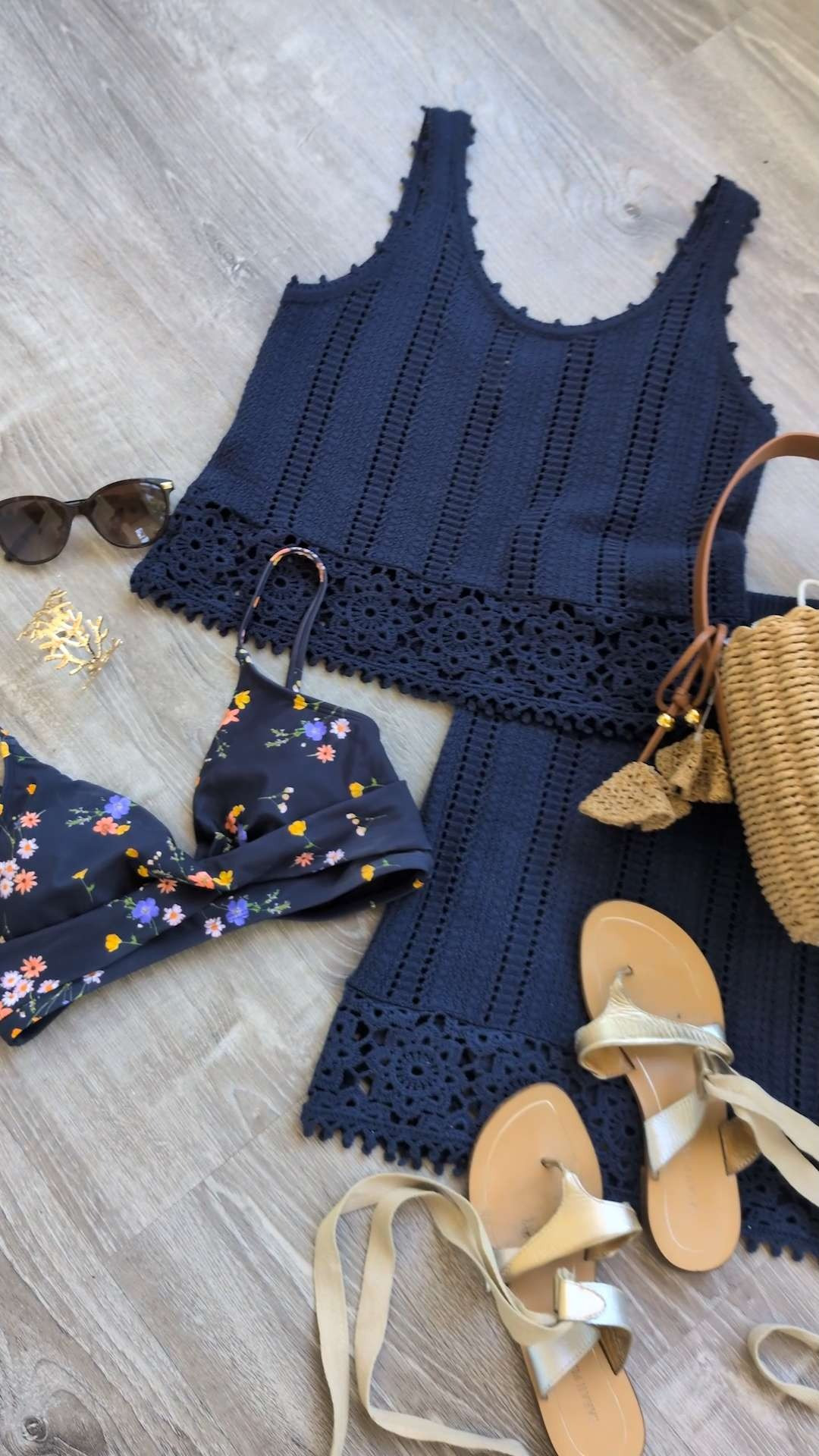 This navy crochet set from @target is so versatile! Airy and breathable, it's great as a vacation outfit, beach coverup, and for a 4th of July outfit. 

Style with a woven bag and gold sandals for an extra jazzy look. 

I'm wearing the XS for sizing reference. It's a fitted style, so don't be afraid to size up.

Fourth of July style | Target style | two piece set | crochet tank | crochet skirt

#LTKSeasonal #LTKPetite #LTKSwim 

 #LTKSeasonal #LTKSwim #LTKTravel
