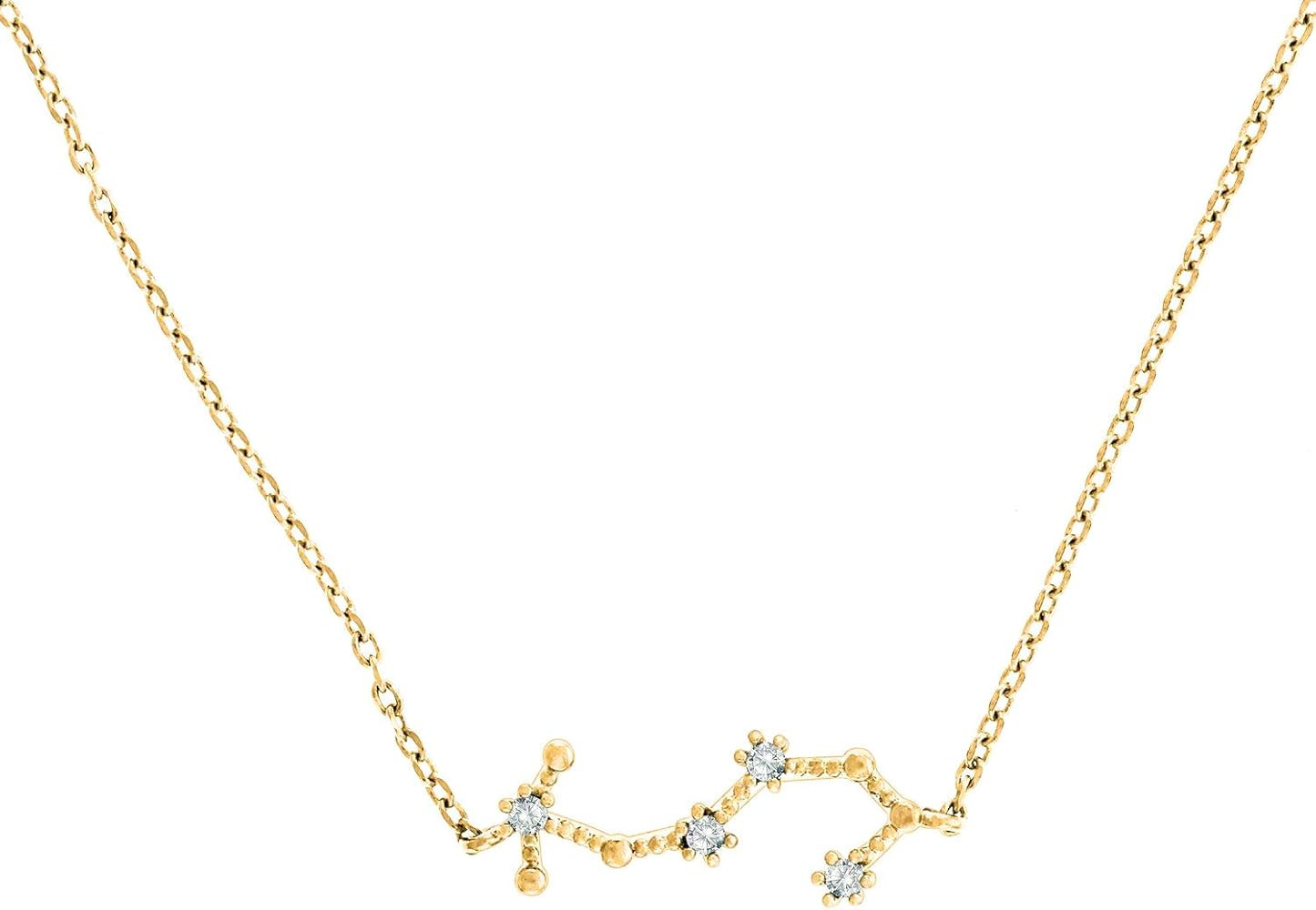 PAVOI 14K Gold Plated Astrology Constellation Horoscope Zodiac Necklace 16-18" | Amazon (US)