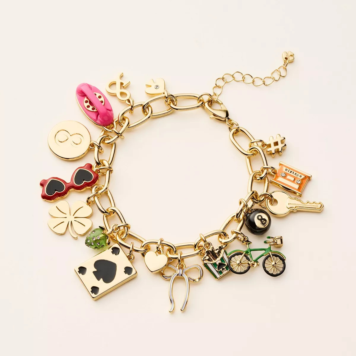 Mixed Novelty Chunky Charm Bracelet - kate spade new york x Target Gold | Target