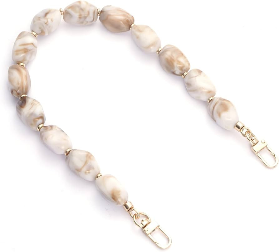 AUMEY Resin Chain for Short Handle Handbag,Beaded bag handles,Wallet Handle Replacement,Strap ext... | Amazon (US)