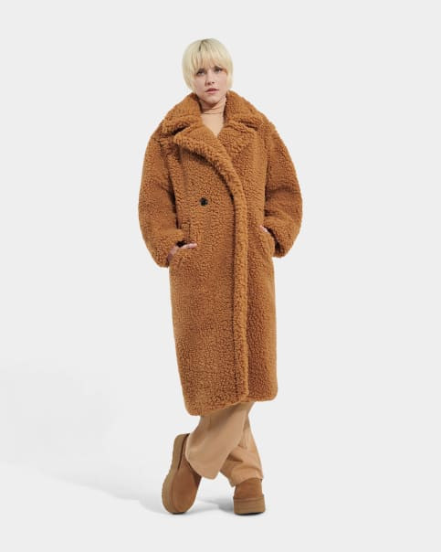 Gertrude Long Teddy Coat | UGG® | UGG (US)