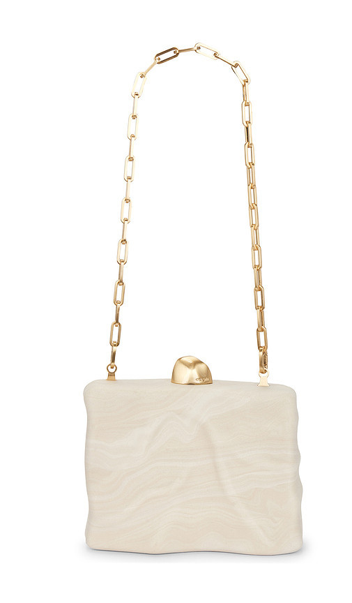 Cult Gaia Flyn Clutch in Cream. | Revolve Clothing (Global)